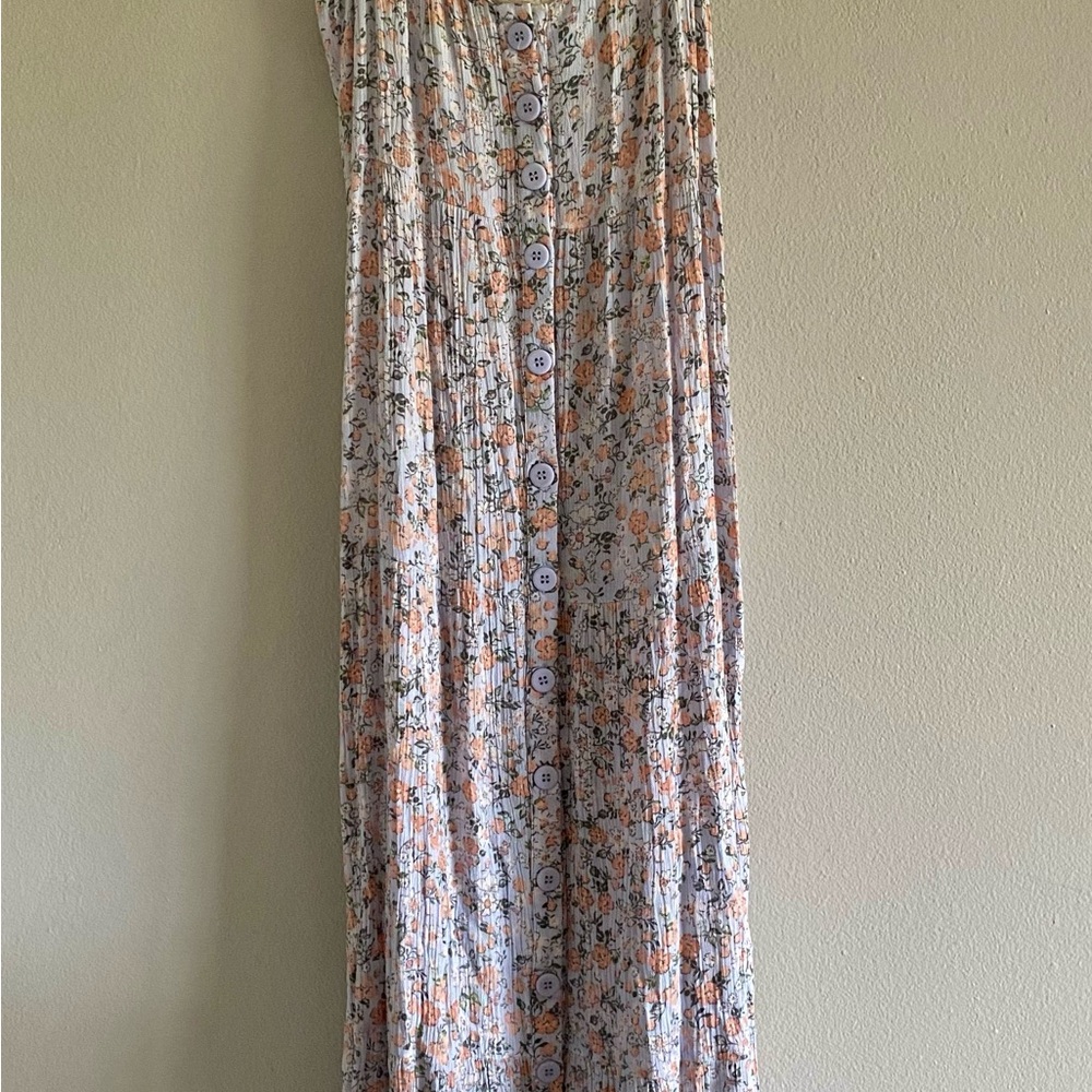 Pink Rose Pastel Floral Dress